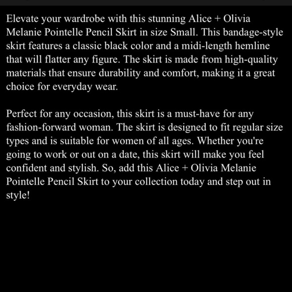 Alice + Olivia Knit Pencil Skirt - Picture 7 of 7